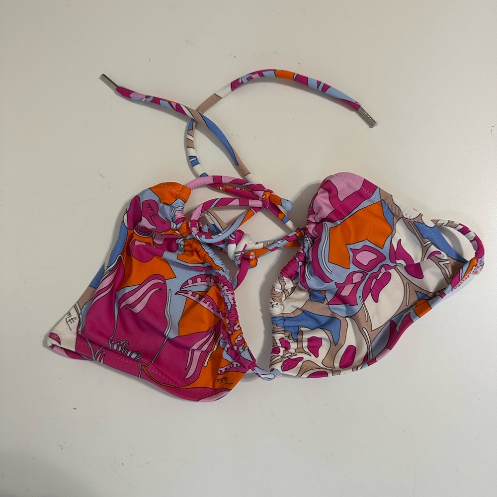 Emilio Pucci Vibrant Pink and Orange Bikini Women’s Size 44 - Picture 2 of 11